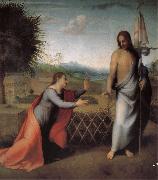 Andrea del Sarto The resurrection of Jesus and Mary meet map oil painting reproduction